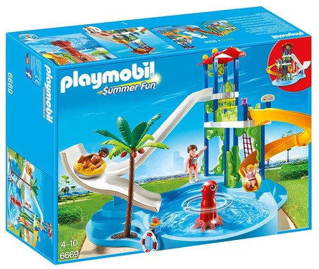El parque acuático con toboganes de Playmobil cuesta sólo 44,28 euros en Amazon con envío gratis