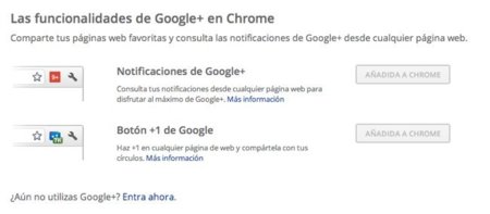 Google lanza dos extensiones de Google+ para Chrome