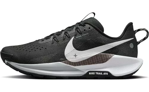 NIKE Reactx Pegasus Trail 5, Sneaker Hombre, Black White Anthracite Wolf Grey, 42 EU