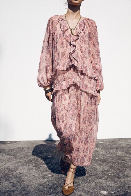 Vestido Estampado Volantes 1