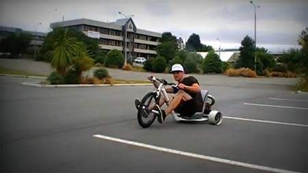 Trike drifting, con motor, más y mejor