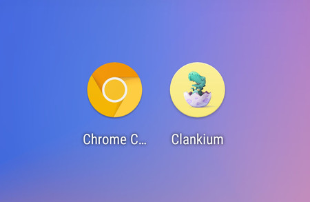 Chrome Canary cambia de nombre y de icono en Android, ahora es Clankium y su icono es un dinosaurio
