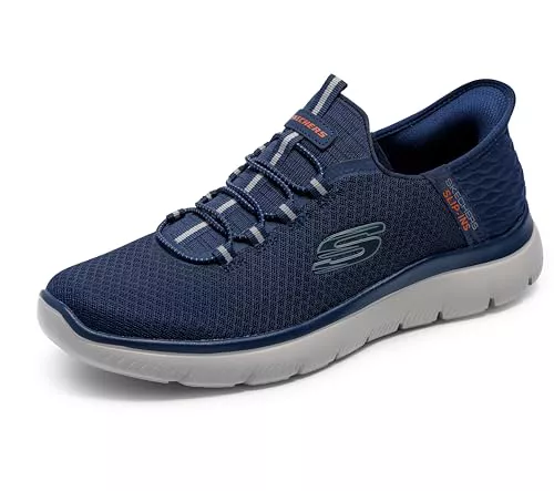 Skechers Hombre Summits High Range Slip-in , Navy Mesh/Trim, 43 EU