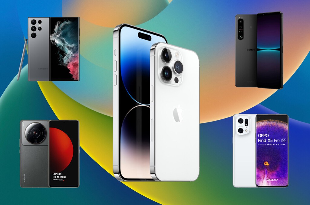 Comparativa de los iPhone 14 Pro y Pro Max frente al Galaxy S22, Xiaomi 12 Ultra, OPPO Find X5 Pro y los mejores móviles del momento