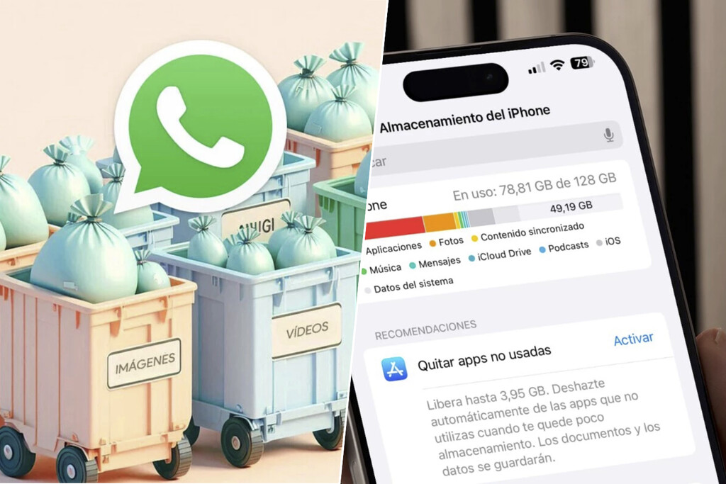 Mi móvil estaba "secuestrado" por 70 GB de chats y archivos de WhatsApp: así logré vaciarlos sin perder nada 