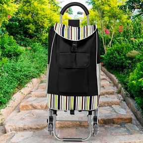 El carrito que todas las abuelas querrán tener: se puede subir por las escaleras fácilmente sin cargarlo a peso