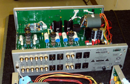 Interior del previo Audio Research SP20