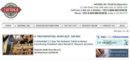 Safari a la tierra del Presidente
