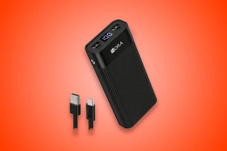 Power bank de 20,000 mAh con descuento en Amazon México: con entrada USB tipo C, pantalla LED y compatibilidad para Android y iPhone