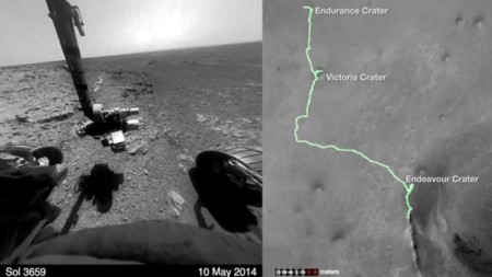 Recorriendo 41,8 km de la superficie en Marte en Rover en solo 26 segundos