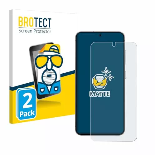 BROTECT Protector Pantalla Anti-Reflejos para Samsung Galaxy S24 / S25 (2 Unidades) Película Mate Anti-Huellas
