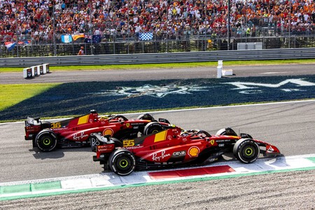 Carlos Sainz Leclerc Monza F1 2023