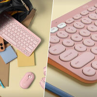 Ni blanco ni negro: este teclado Logitech en tono pastel es ideal para darle un lavado de cara a tu setup 