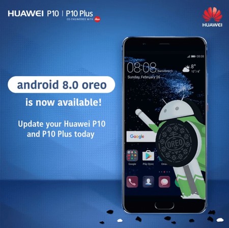 Los Huawei P10 y P10 Plus actualizan a Android 8.0 Oreo