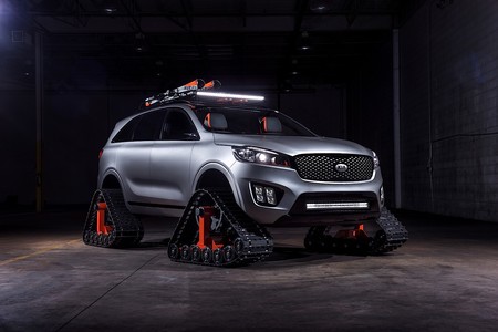 Kia Sorento Ski Gondola concept, un todocamino sobre orugas para nieve