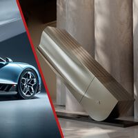 La tele más obscenamente cara la ha hecho Bugatti. Se despliega como un abanico y cuesta más que un Porsche 911 Turbo S 