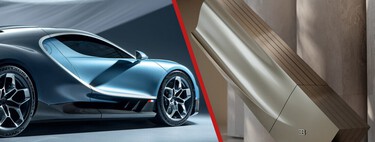 Si tienes para un Bugatti Tourbillon, tienes para su tele. Mismos materiales, se pliega y cuesta más que tu casa