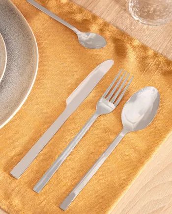 Set Crisps de 16 cubiertos plateado