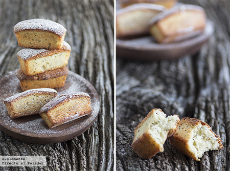 Financiers de mandarina y semillas de amapola. Receta