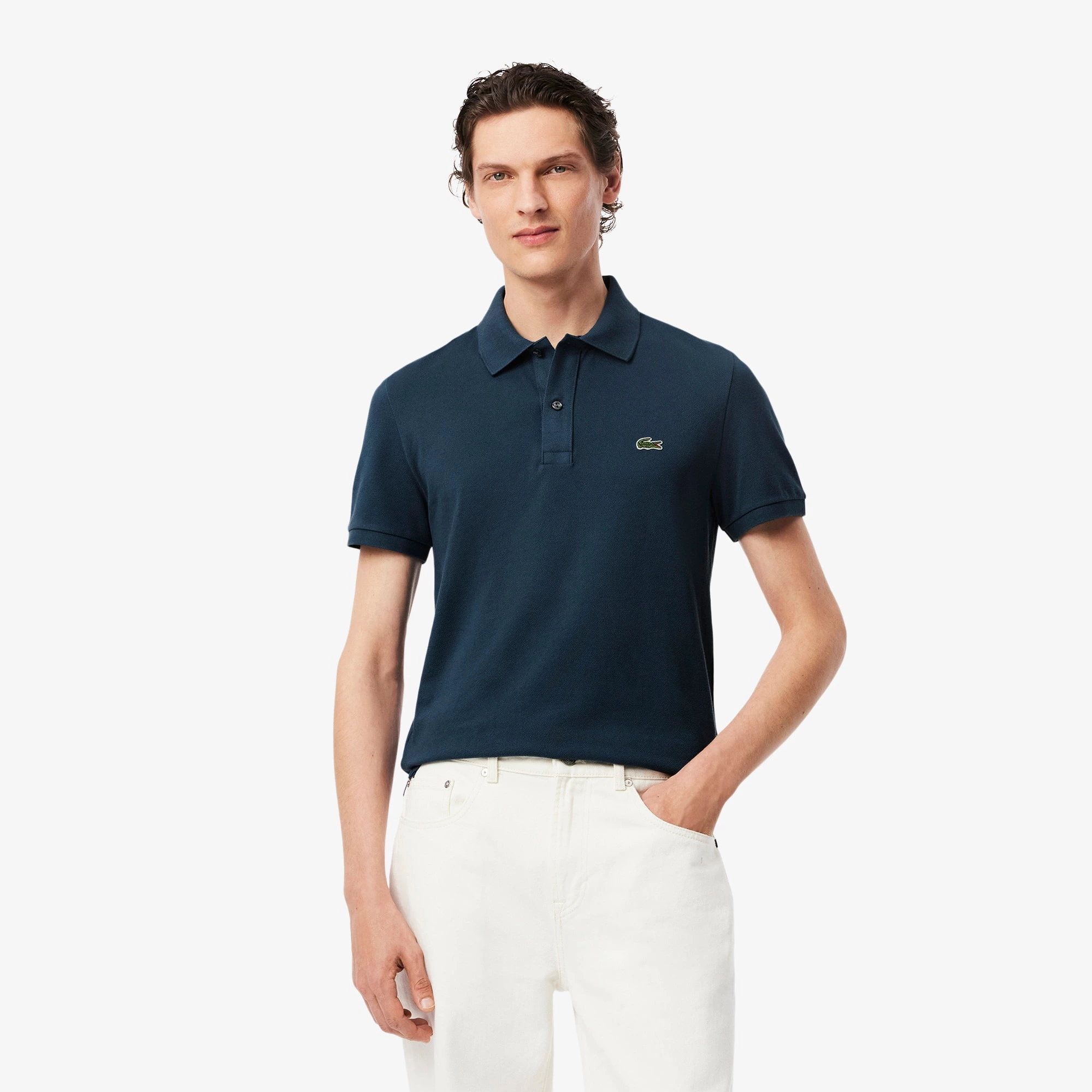 Polo de piqué de corte ajustado L.12.12

