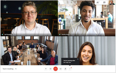 Google Meet te avisará si estás causando eco molestando a otros participantes de una videollamada