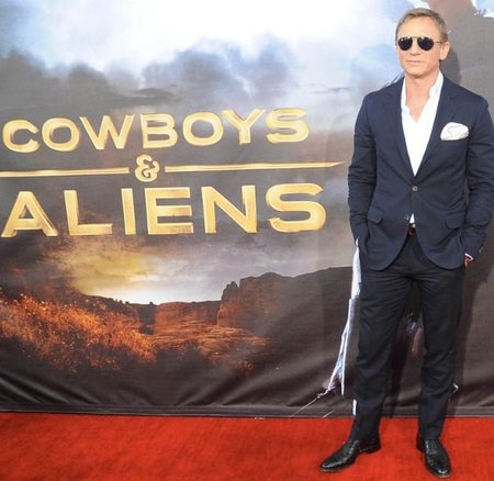 El look de Daniel Craig en la premier de 'Cowboys & Aliens'