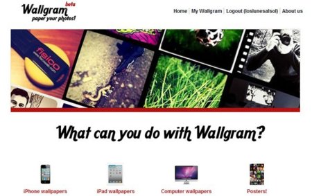 My Wallgram crea fondos de pantallas con tus fotos de Instagram