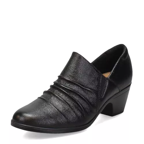 Clarks Zapatos de tacón para Mujer Emily2 Cove, Piel Negra., 37.5 EU