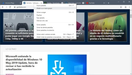 Anadir Pestana A Grupo Google Chrome