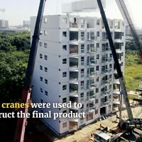 China ha levantado un edificio de 10 plantas en lo que tú pasas el domingo descansando