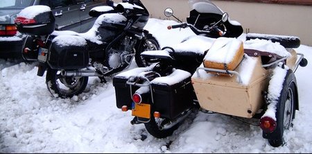 Sidecar y moto de Lucas