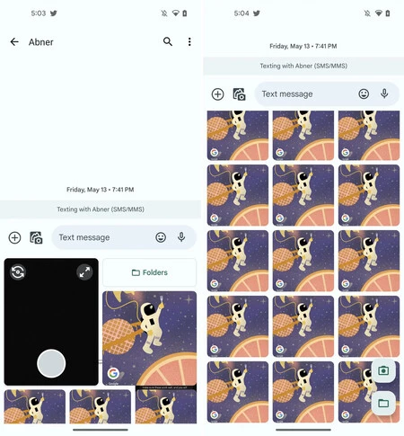 Google メッセージ ギャラリー