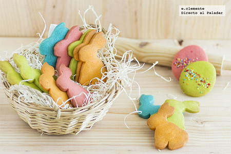 Galletas de vainilla "conejos de Pascua". Receta de Semana Santa