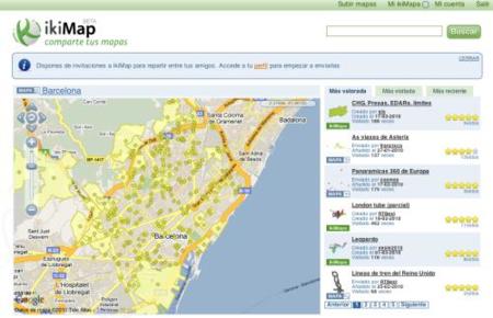 IkiMap, un servicio web para compartir mapas
