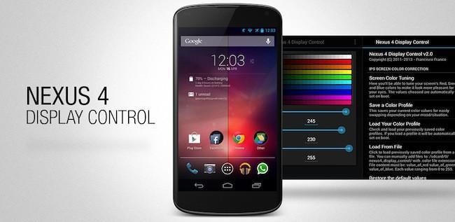 Nexus 4 Display Control