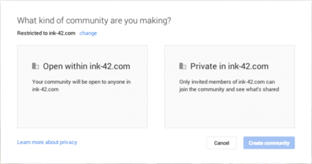 Google+ estrena comunidades privadas, directamente enfocadas a la empresa