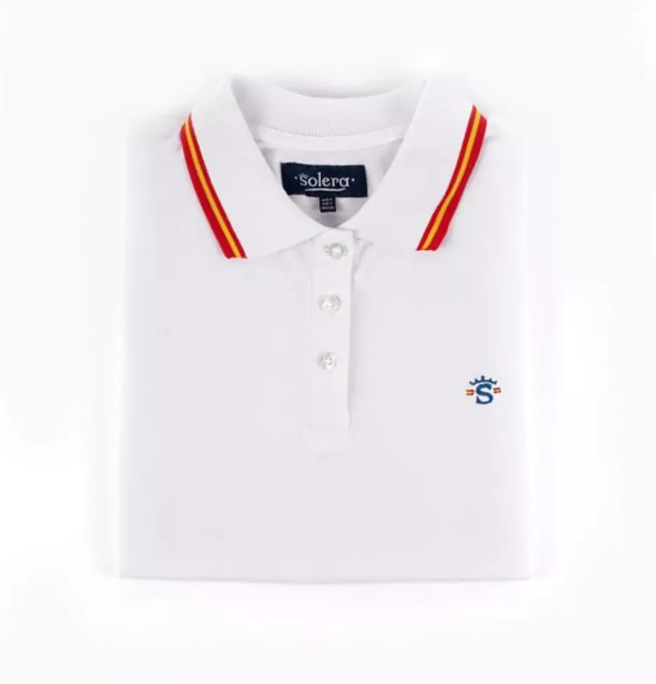 Polo piqué blanco