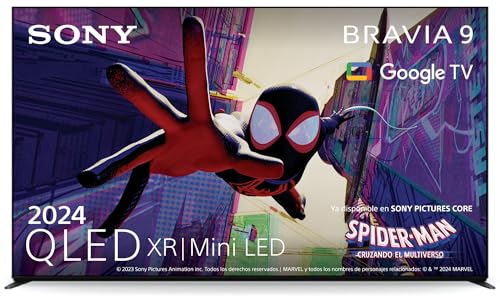 Sony BRAVIA 9 QLED (XR l Mini LED) 75 Pulgadas 4K HDR Google Smart TV (2024), Funciones de Juego para Playstation 5, IMAX optimizado, Dolby Vision Atmos, Chromecast, AirPlay, 120 Hz 75XR90