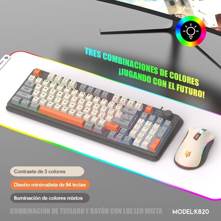 mouse y teclado free wolf