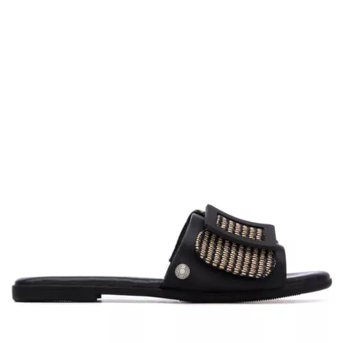 REFRESH - Sandalia Mujer Negro - Calzado Cómodo y Versátil - Moda casual - Modelo 17502902 (Talla 39)