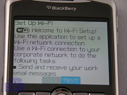 BlackBerry 8320 con WiFi