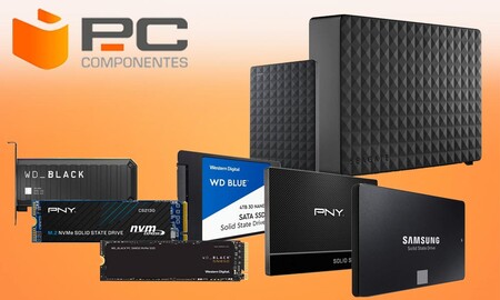 Ahorra con estos discos duros SSD, de sobremesa o portables en oferta en PcComponentes