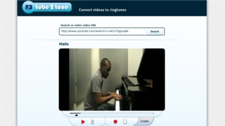 Tube2Tone: Crea tonos para móvil a partir de videos de Youtube