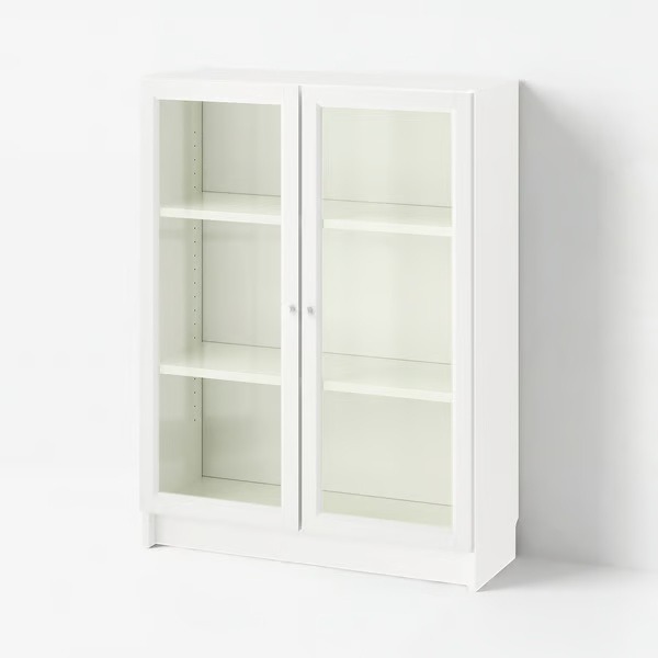 BILLY / OXBERG
Vitrina, blanco, 80x30x106 cm