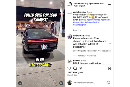Dodge Charger Ev Multado Por Escape Instagram