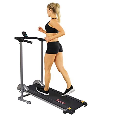 Sunny Health and Fitness SF-T1407M, Cinta de correr plegable manual