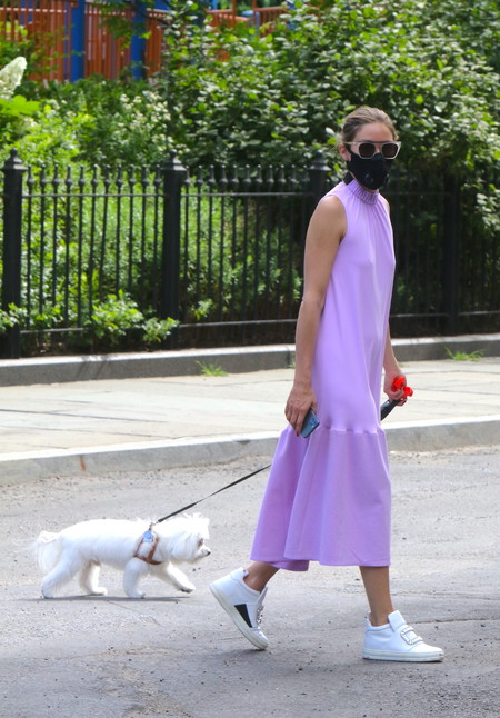 Olivia Palermo Look Vestido Rosa