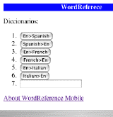 WordReference Mobile, traductor online para el móvil