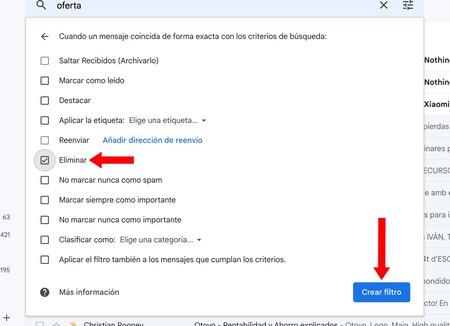 Filtros Gmail