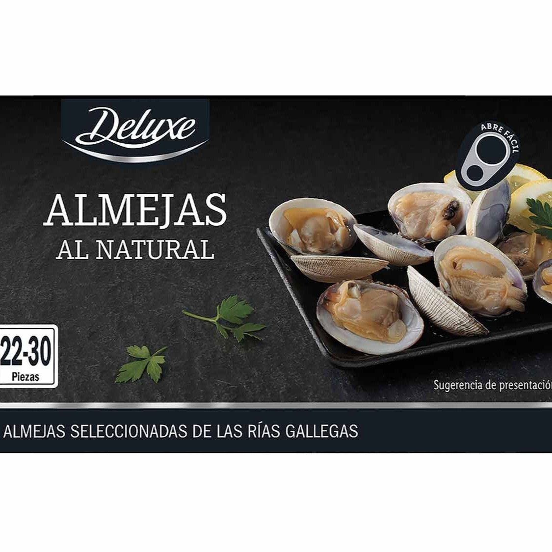 Almejas blancas al natural